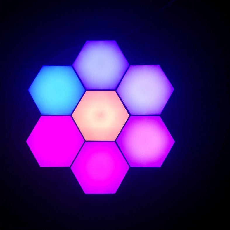 Luminária Hexagonal LED de Parede RGB